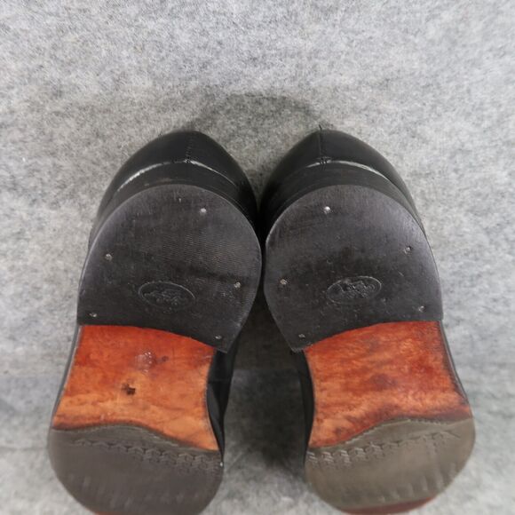 Florsheim Shoes Mens 9 Loafers Slip On Classic Leather Retro Dress Formal Black - Picture 10 of 16